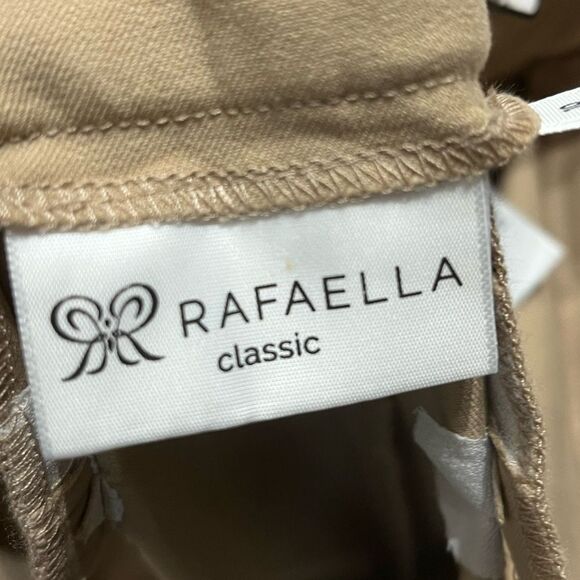 Rafaella Classic Cropped Tan Pants With Scallop Hem, Size 10, NWT - Picture 10 of 10